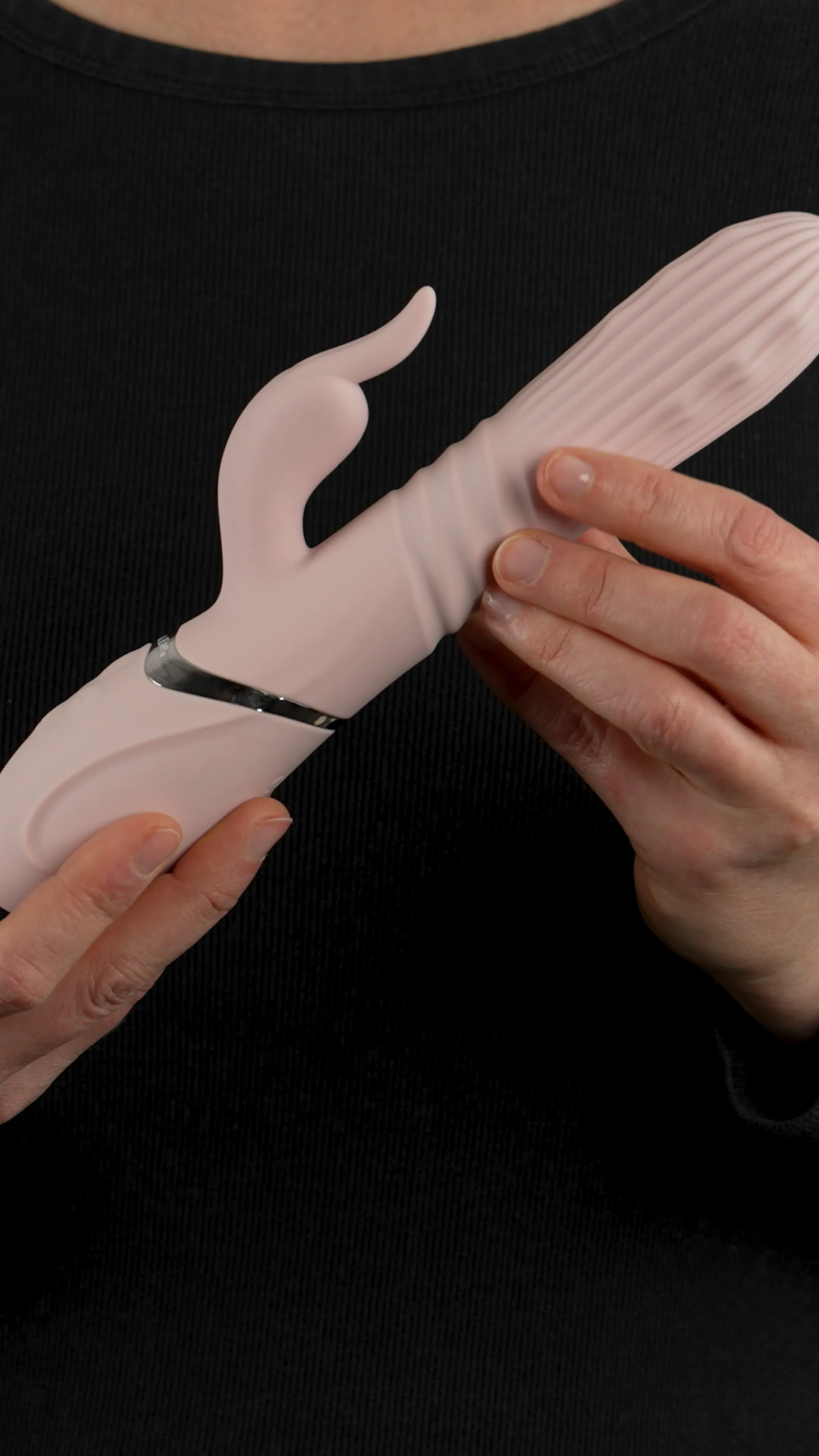 tongue vibrator for men Heat Me Up Warming Rabbit Thrusting Vibrator - Adam & Eve main image 0